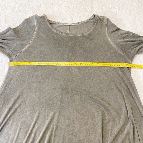 Avanti Gray Knit Long Sleeve Dress - Large - Picture 7 of 9